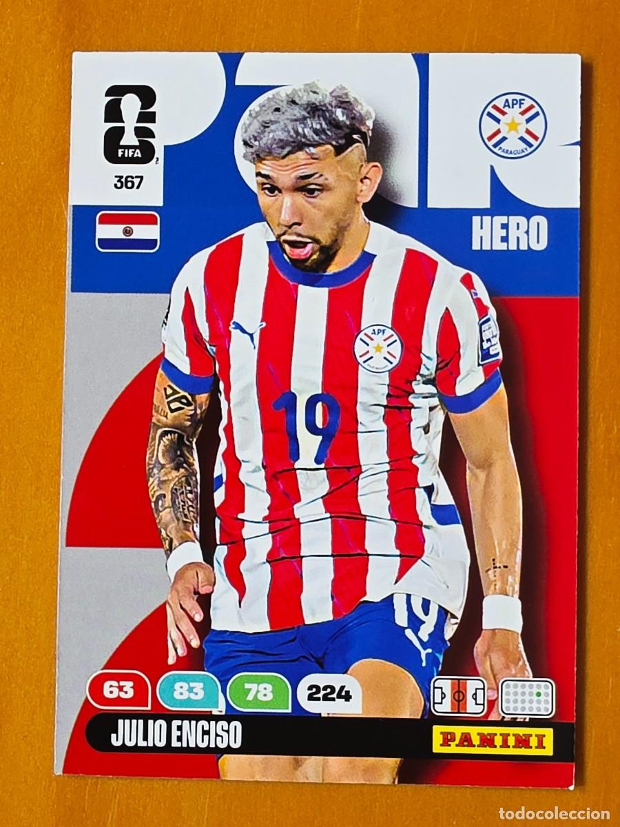 Cromos de F&uacute;tbol: 367 Julio Enciso, Hero, Paraguay, Adrenalyn XL Fifa World Cup 2026 Mundial 26