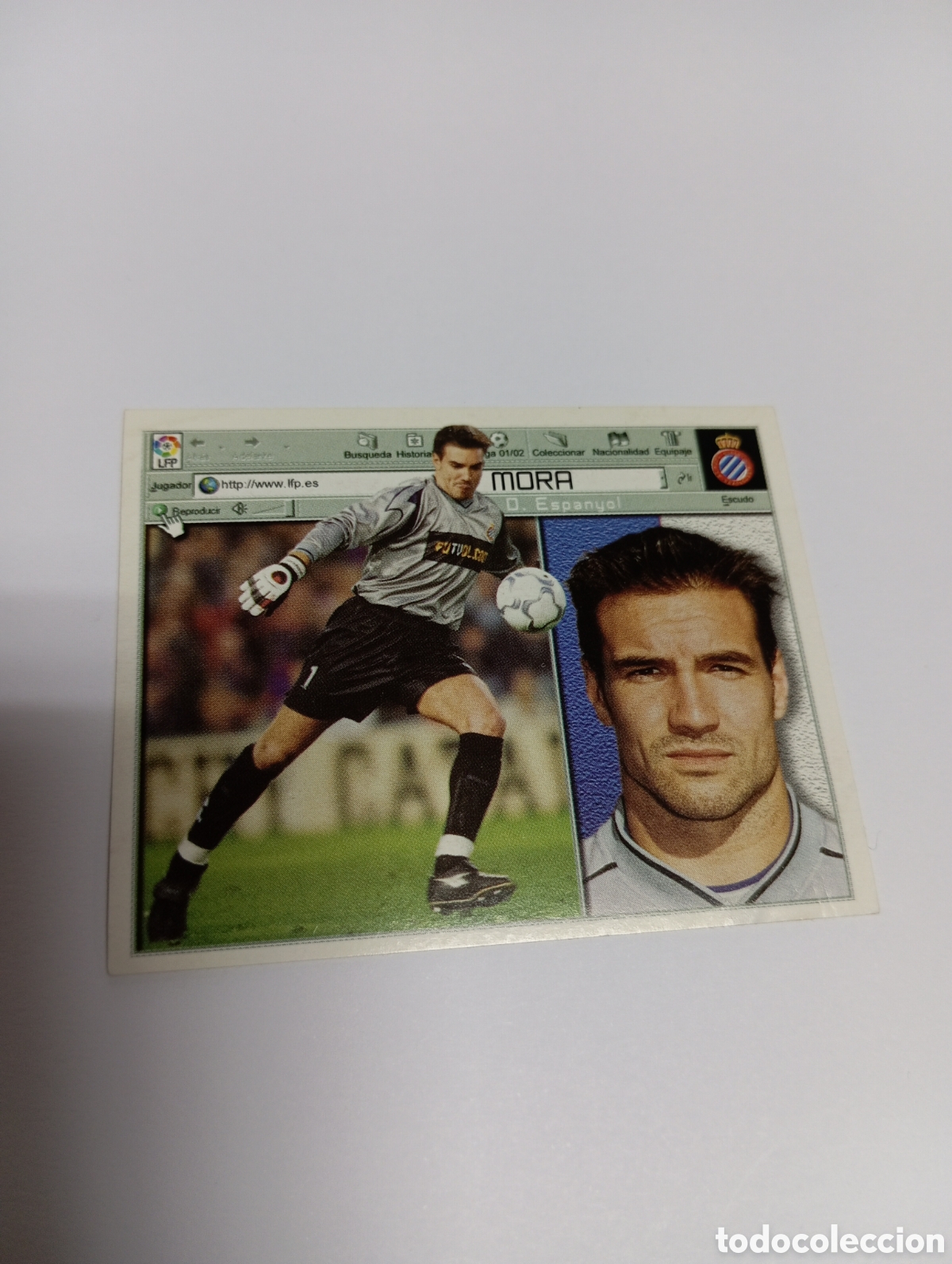 Cromos de F&uacute;tbol: MORA Espanyol Espa&ntilde;ol LIGA ESTE 2001 2002 PANINI 01 02