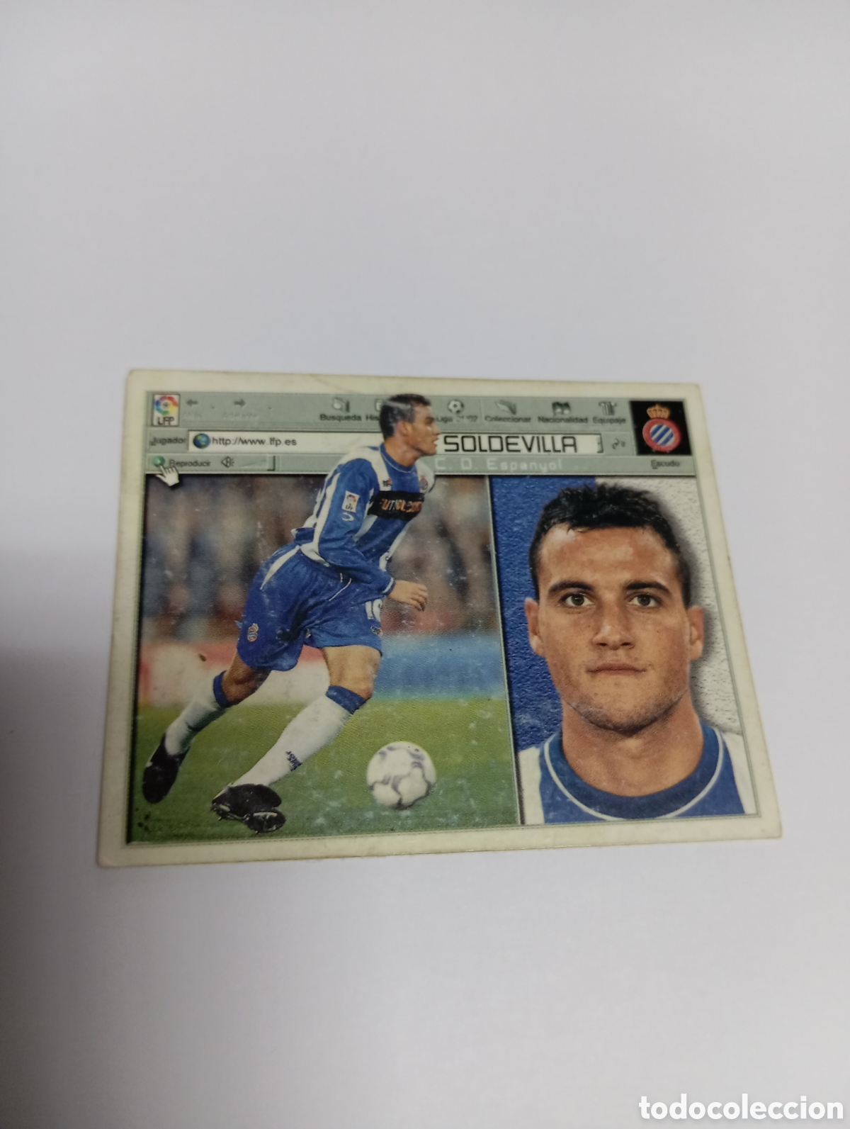 Cromos de F&uacute;tbol: SOLDEVILLA Espanyol Espa&ntilde;ol LIGA ESTE 2001 2002 PANINI 01 02