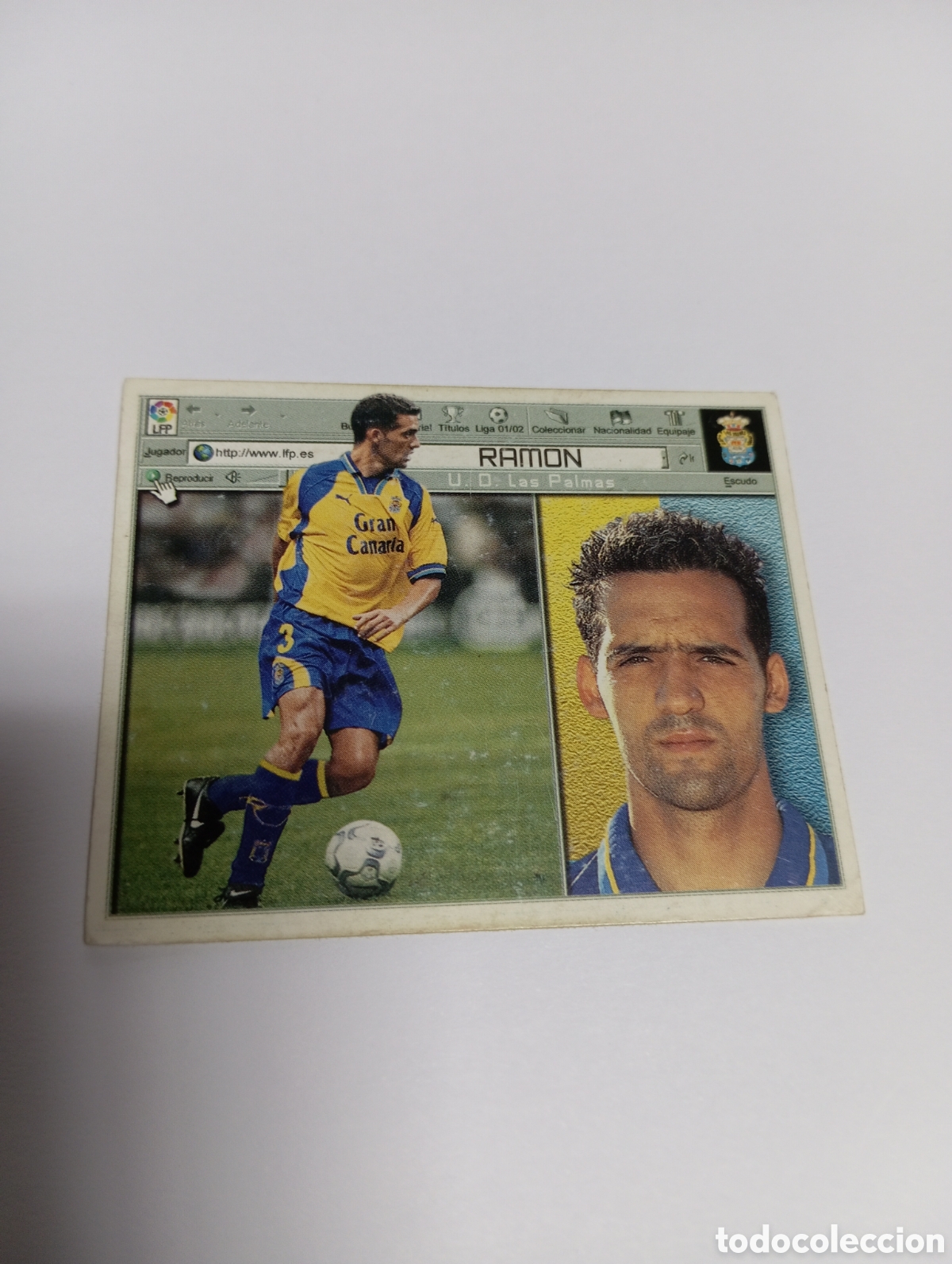 Cromos de F&uacute;tbol: RAM&Oacute;N Las Palmas LIGA ESTE 2001 2002 PANINI 01 02