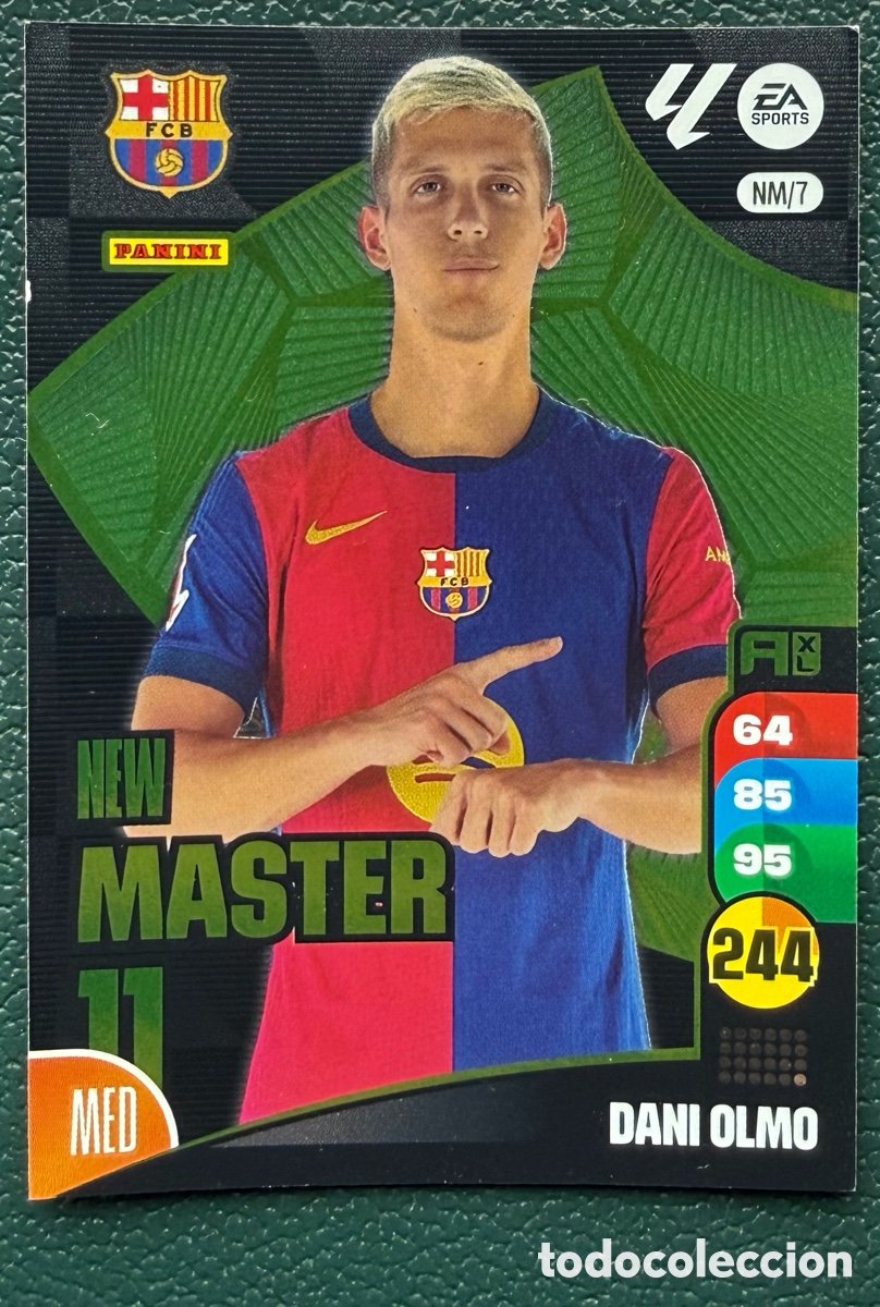 Cromos de F&uacute;tbol: NM/7 DANI OLMO FC BARCELONA NEW MASTER FICHAS ALBUM ADRENALYN XL 2024 2025 24 25