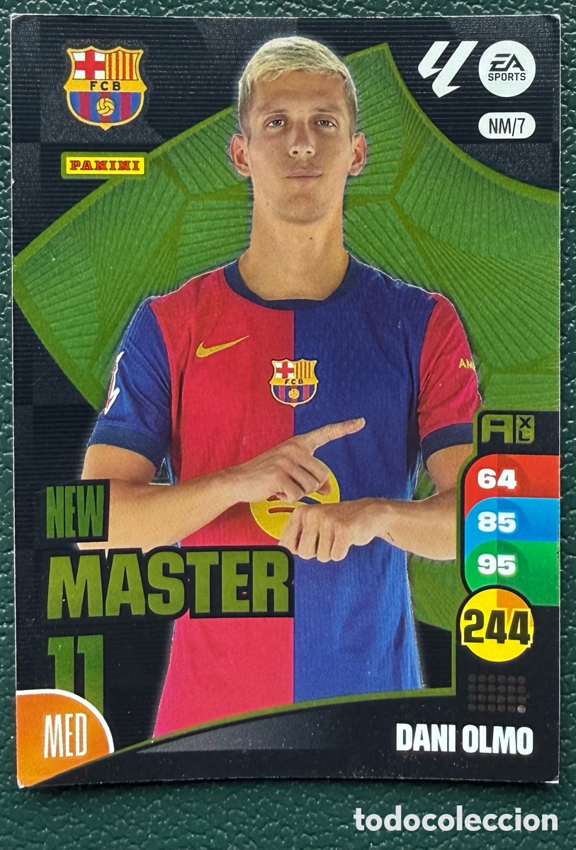 Cromos de F&uacute;tbol: NM/7 DANI OLMO FC BARCELONA NEW MASTER FICHAS ALBUM ADRENALYN XL 2024 2025 24 25