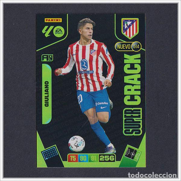 Cromos de F&uacute;tbol: ADRENALYN XL 2025 2026 25 26 PANINI GIULIANO 514 NUEVO SUPER CRACK ATL&Eacute;TICO MADRID COLECCI&Oacute;N ALBUM