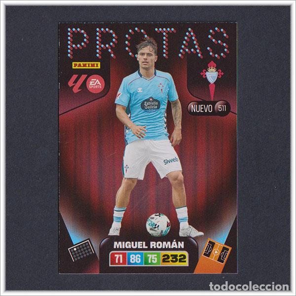 Cromos de F&uacute;tbol: ADRENALYN XL 2025 2026 25 26 PANINI MIGUEL ROMAN 511 NUEVO PROTAS CELTA DE VIGO COLECCI&Oacute;N ALBUM