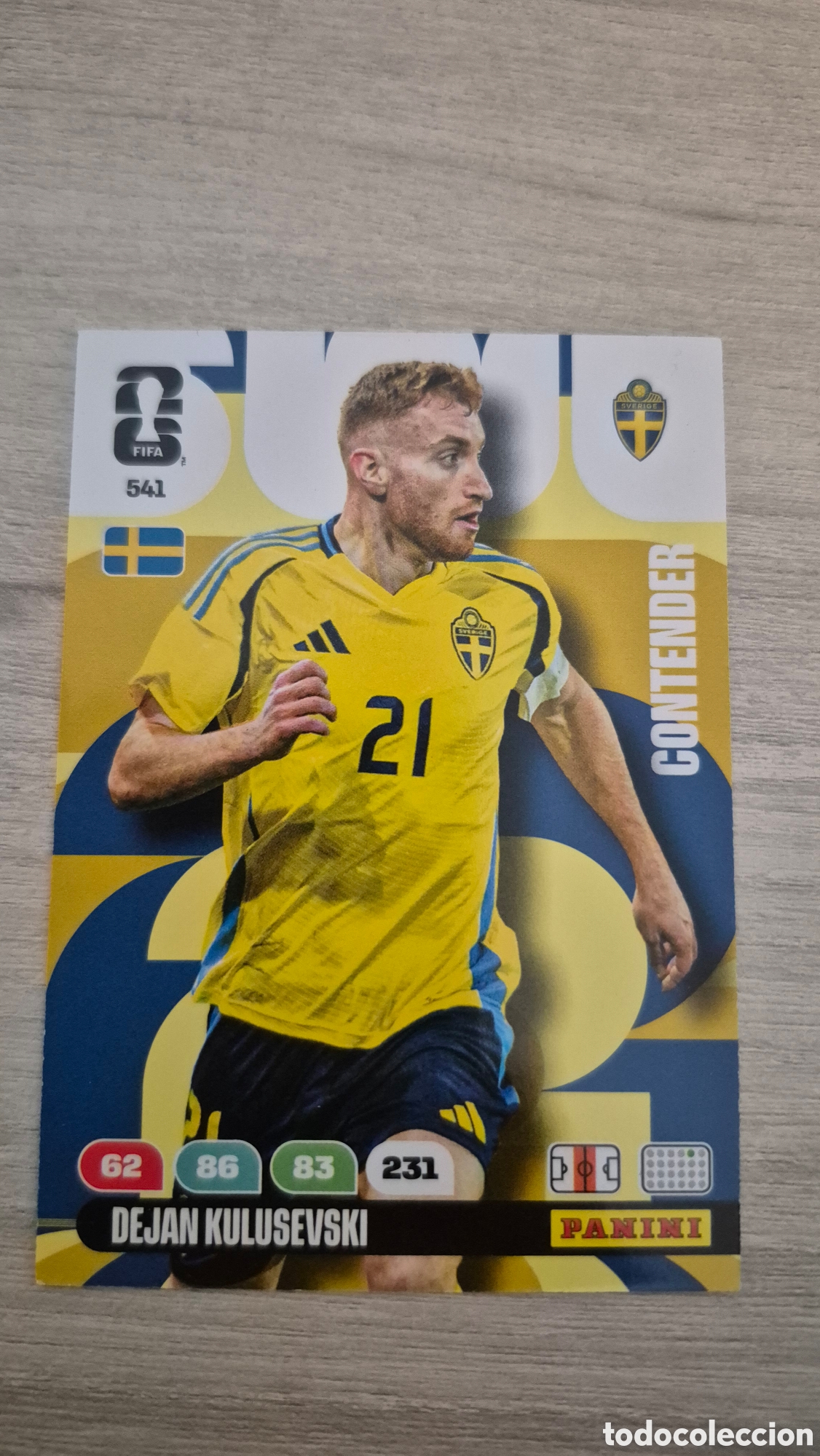 Cartes &agrave; collectionner de Football: N&deg;541 Contender Kulusevski (SWE) Adrenalyn FIFA World Cup 2026