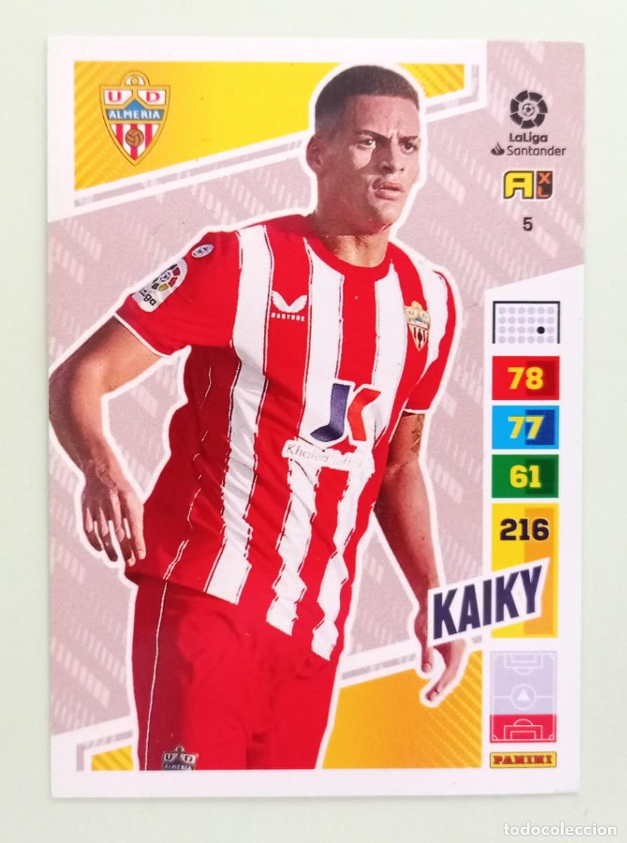 Cromos de F&uacute;tbol: ADRENALYN XL 2022-2023 (N&ordm; 5 KAIKY - U.D. ALMER&Iacute;A)
