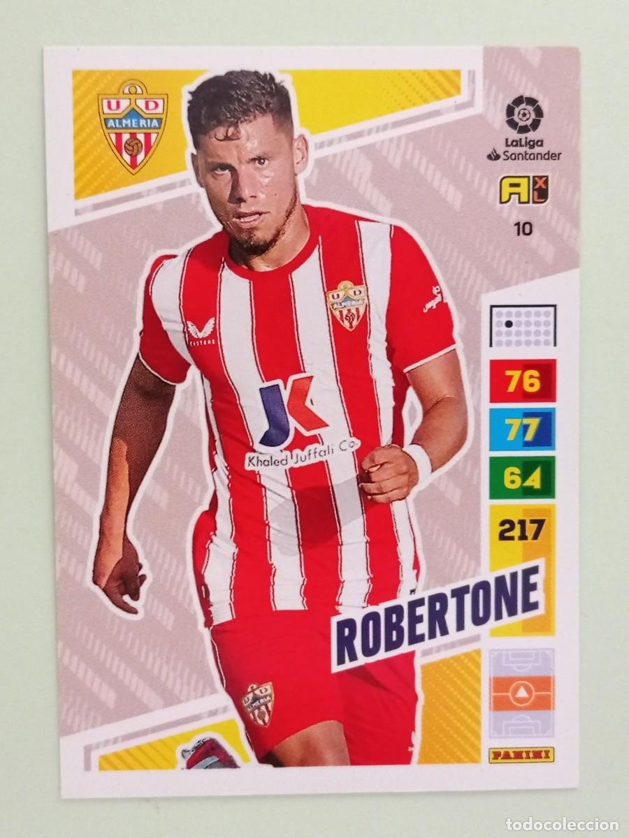 Cromos de F&uacute;tbol: ADRENALYN XL 2022-2023 (N&ordm; 10 ROBERTONE - U.D. ALMER&Iacute;A)