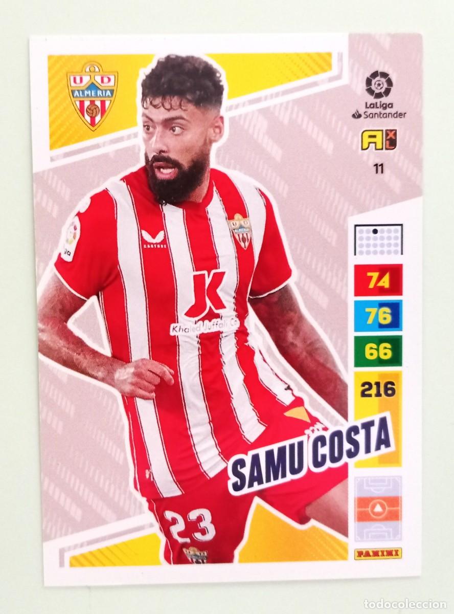 Cromos de F&uacute;tbol: ADRENALYN XL 2022-2023 (N&ordm; 11 SAMU COSTA - U.D. ALMER&Iacute;A)