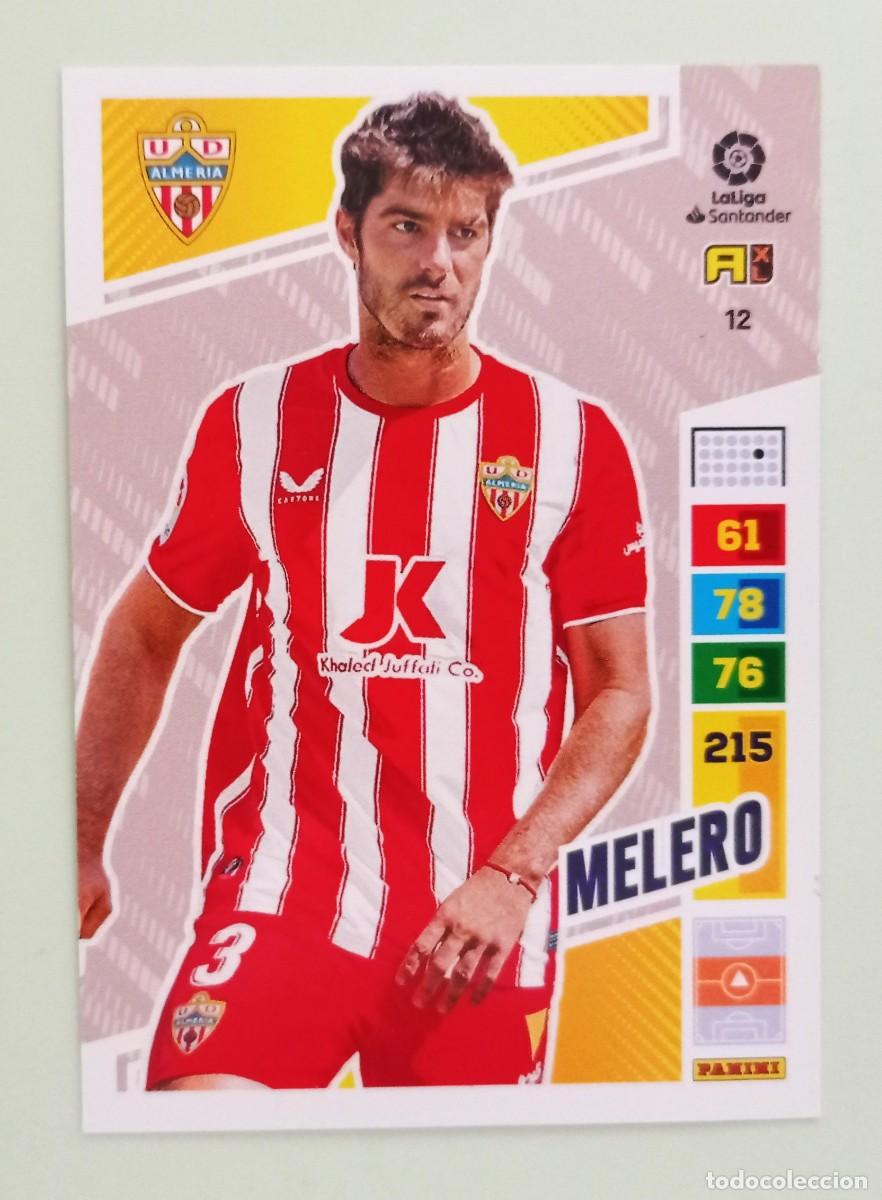 Cromos de F&uacute;tbol: ADRENALYN XL 2022-2023 (N&ordm; 12 MELERO - U.D. ALMER&Iacute;A)