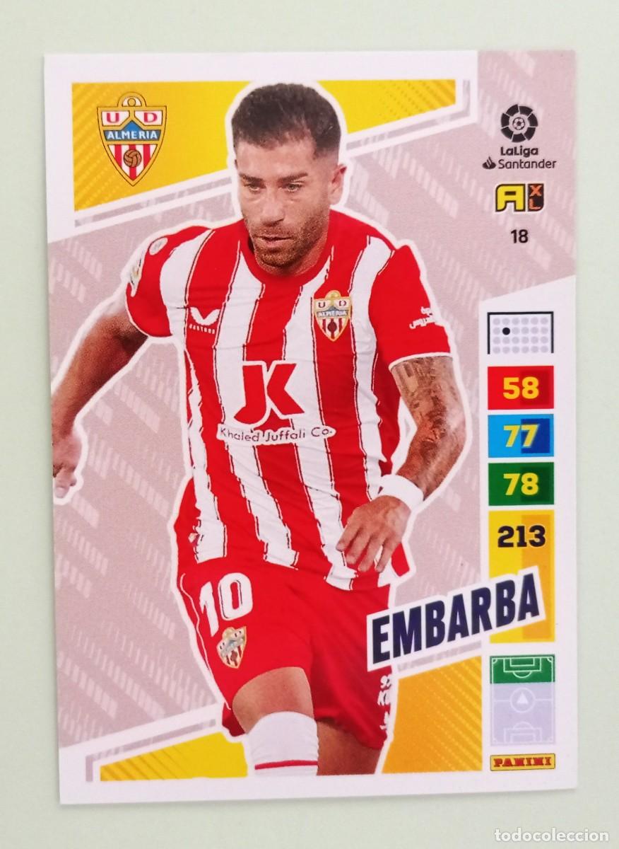 Cromos de F&uacute;tbol: ADRENALYN XL 2022-2023 (N&ordm; 18 EMBARBA - U.D. ALMER&Iacute;A)