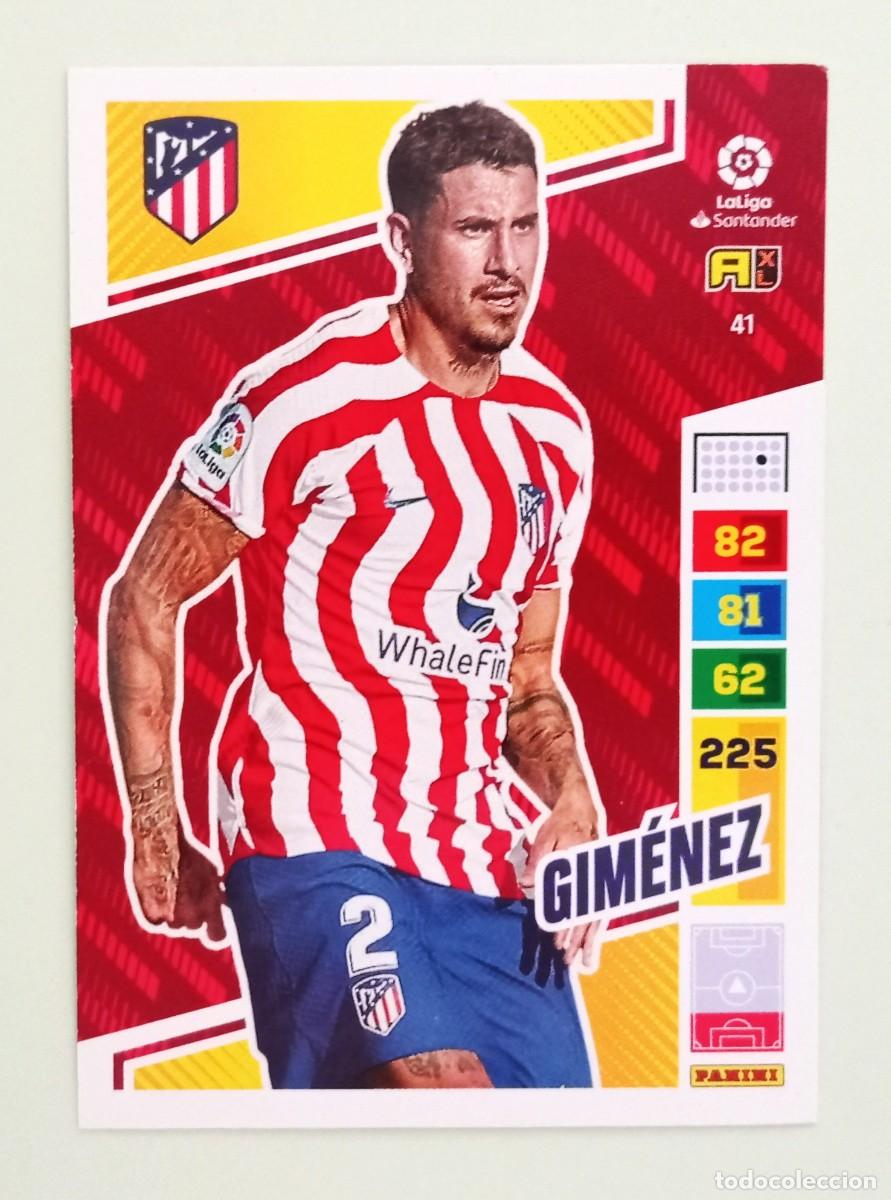 Cromos de F&uacute;tbol: ADRENALYN XL 2022-2023 (N&ordm; 41 GIM&Eacute;NEZ - AT. MADRID)