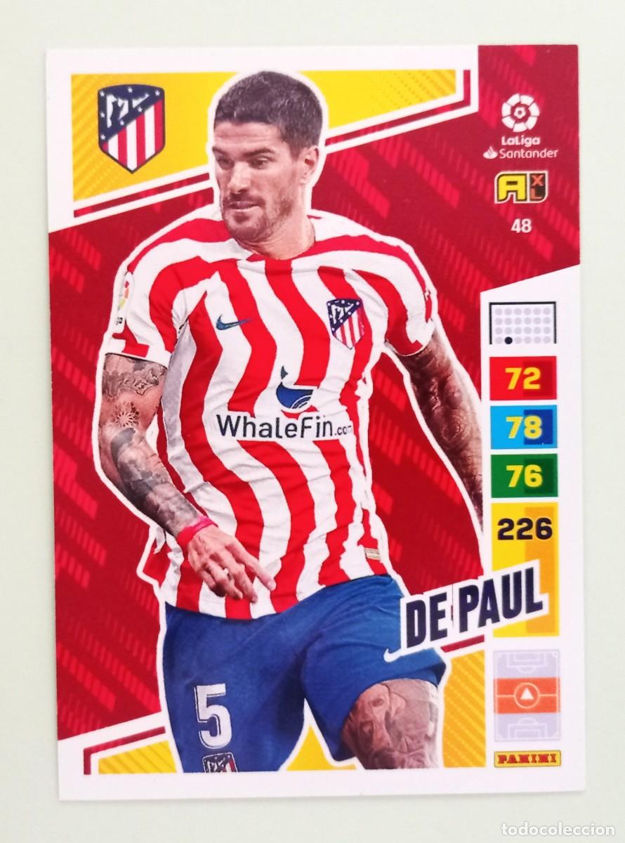 Cromos de F&uacute;tbol: ADRENALYN XL 2022-2023 (N&ordm; 48 DE PAUL - AT. MADRID)