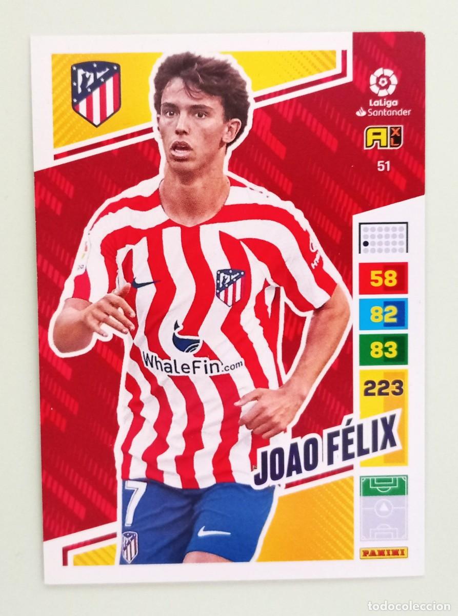 Cromos de F&uacute;tbol: ADRENALYN XL 2022-2023 (N&ordm; 51 JOAO F&Eacute;LIX - AT. MADRID)