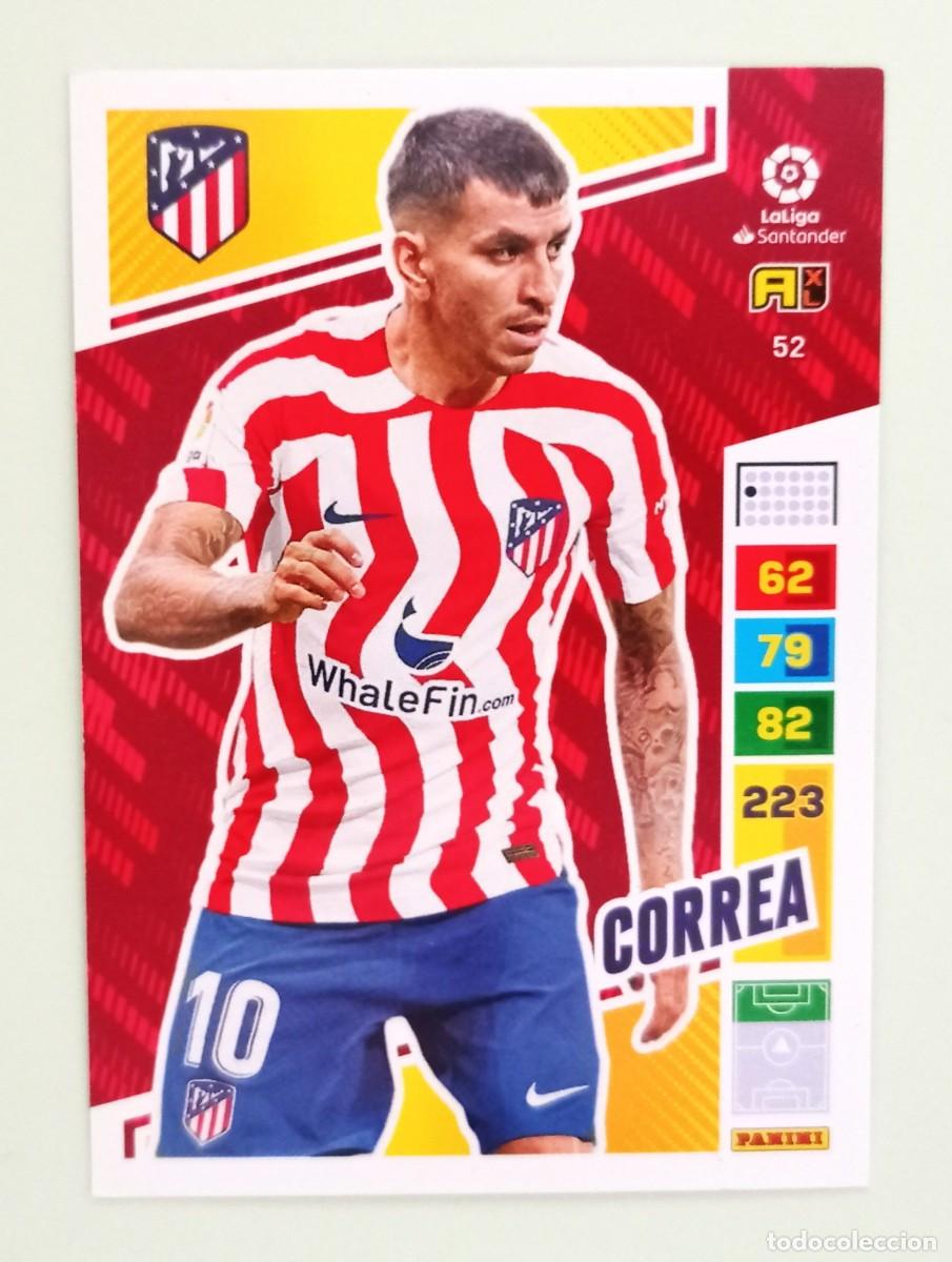 Cromos de F&uacute;tbol: ADRENALYN XL 2022-2023 (N&ordm; 52 CORREA - AT. MADRID)