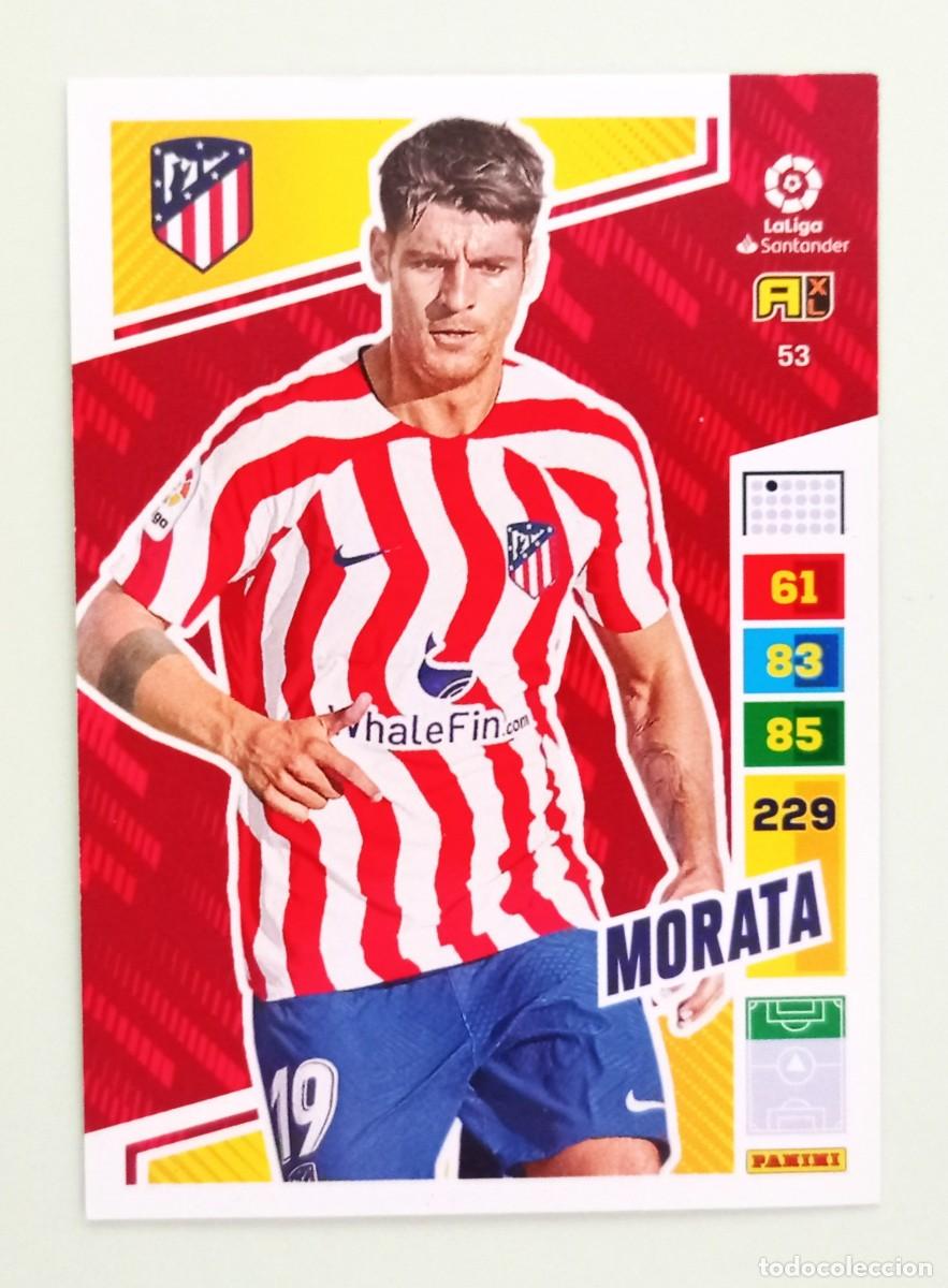 Cromos de F&uacute;tbol: ADRENALYN XL 2022-2023 (N&ordm; 53 MORATA - AT. MADRID)