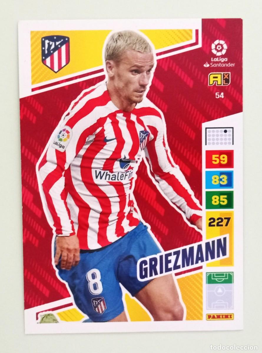 Cromos de F&uacute;tbol: ADRENALYN XL 2022-2023 (N&ordm; 54 GRIEZMANN - AT. MADRID)