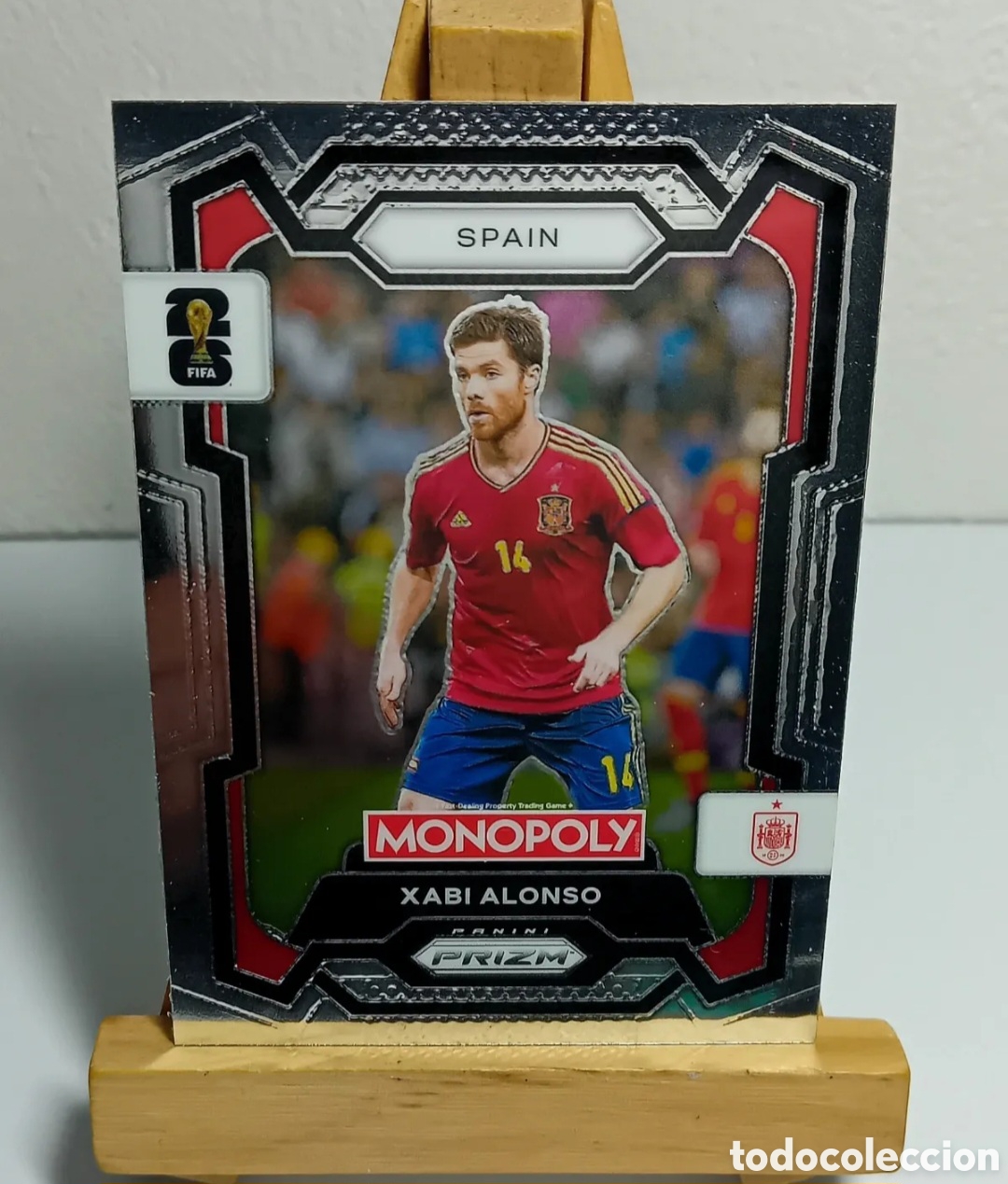 Cromos de F&uacute;tbol: XABI ALONSO 2026 ESPA&Ntilde;A MONOPOLY PRIZM PANINI.