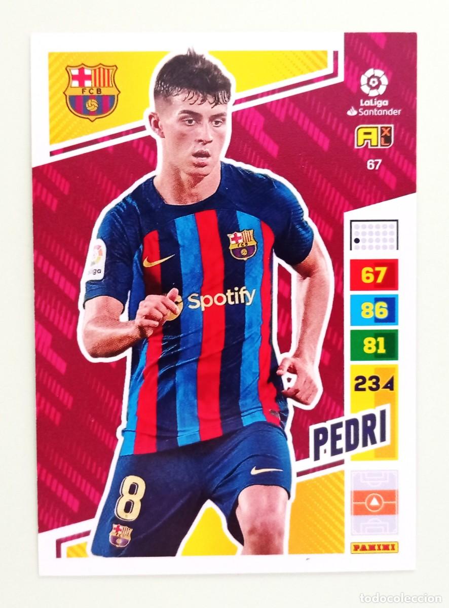 Cromos de F&uacute;tbol: ADRENALYN XL 2022-2023 (N&ordm; 67 PEDRI - F.C. BARCELONA)
