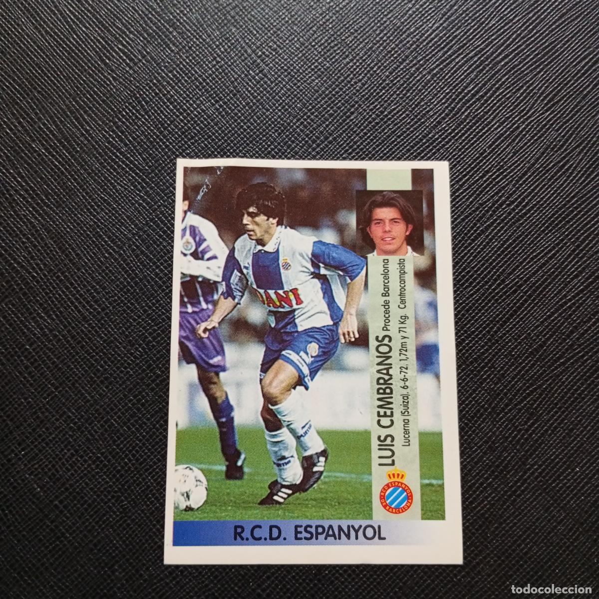 Cromos de F&uacute;tbol: 63A 63 LUIS CEMBRANO PANINI 1996 1997 CROMO FUTBOL 96 97 - SIN PEGAR - A140 PG127 B
