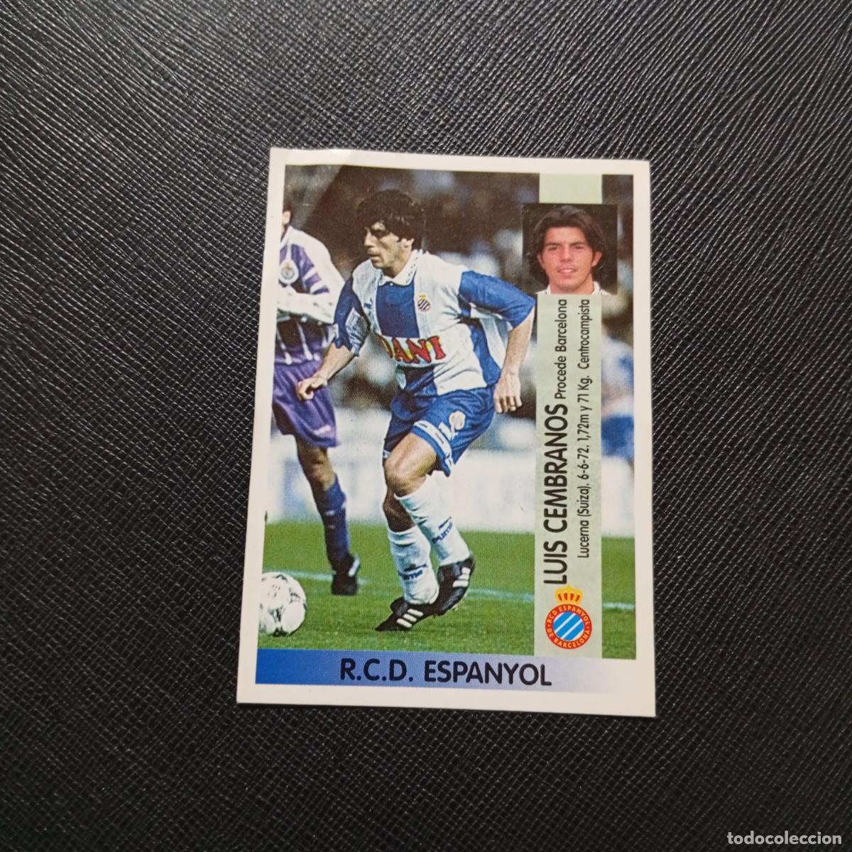 Cromos de F&uacute;tbol: 63A 63 LUIS CEMBRANO PANINI 1996 1997 CROMO FUTBOL 96 97 - SIN PEGAR - A140 PG127