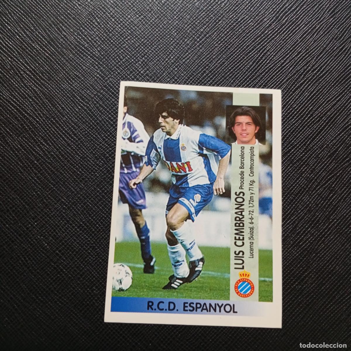 Cartes &agrave; collectionner de Football: 63A 63 LUIS CEMBRANO PANINI 1996 1997 CROMO FUTBOL 96 97 - SIN PEGAR - A140 PG163