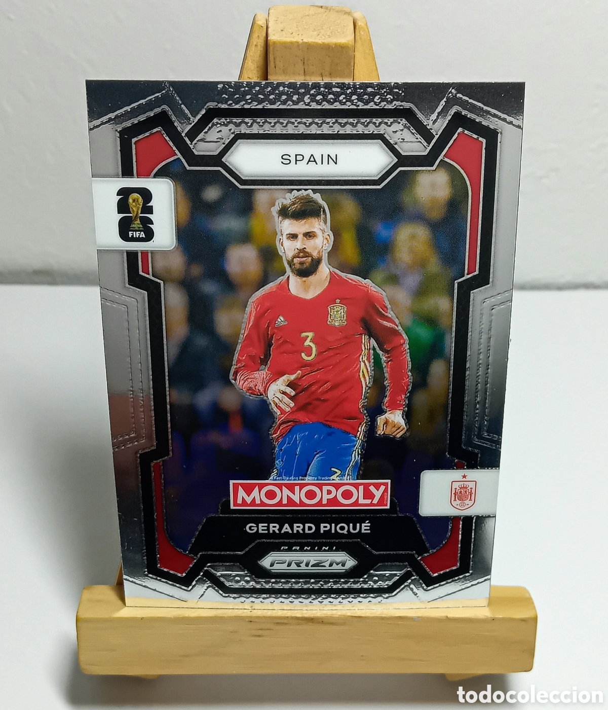 Cartes &agrave; collectionner de Football: GERARD PIQU&Eacute; 2026 ESPA&Ntilde;A MONOPOLY PRIZM PANINI.