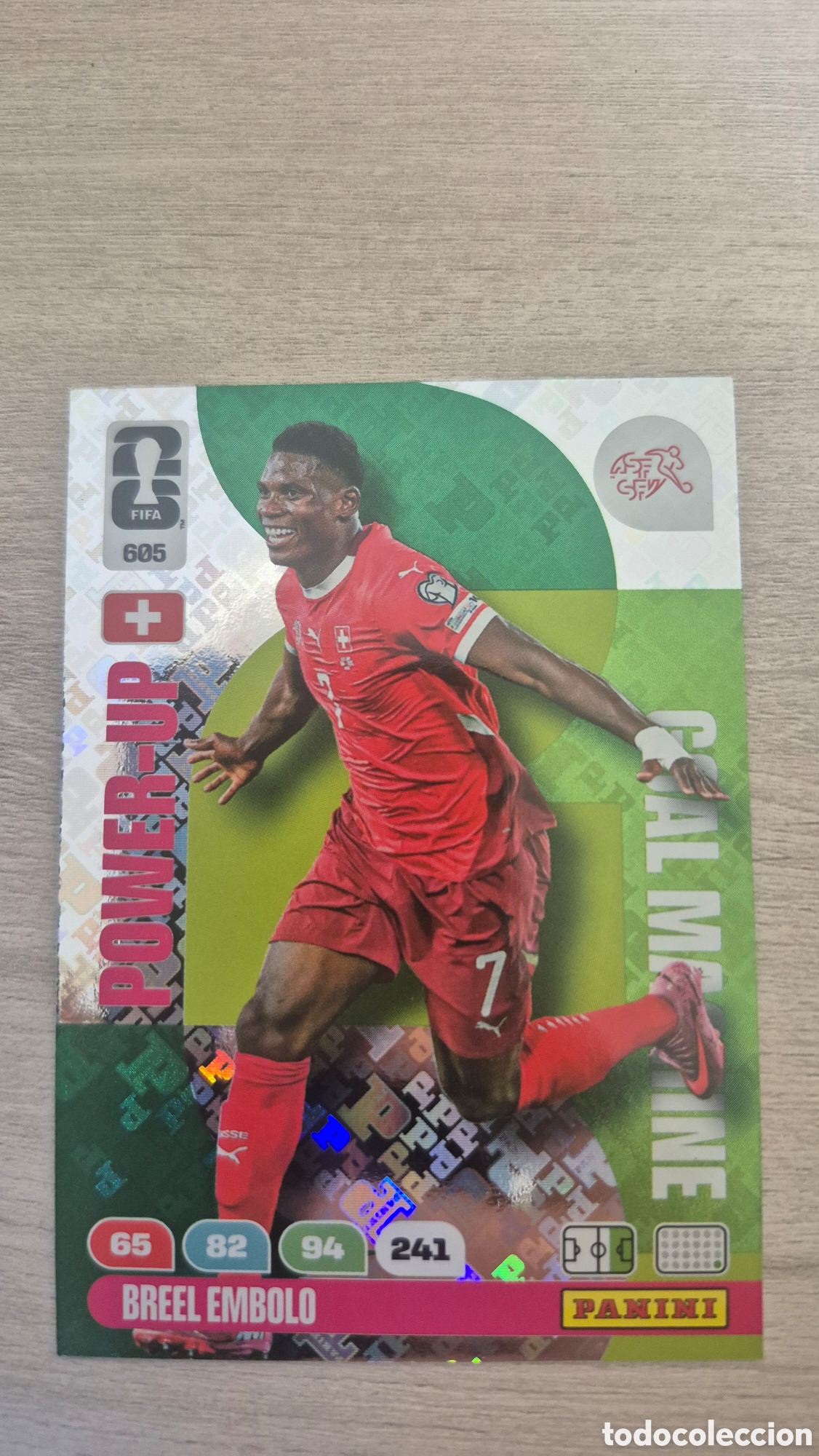 Cartes &agrave; collectionner de Football: N&deg;605 Power-Up Goal Machine Breel Embolo Adrenalyn FIFA World Cup 26
