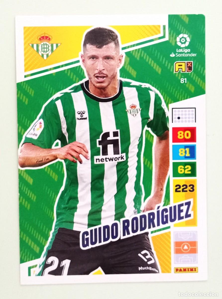 Cartes &agrave; collectionner de Football: ADRENALYN XL 2022-2023 (N&ordm; 81 GUIDO RODR&Iacute;GUEZ - REAL BETIS)