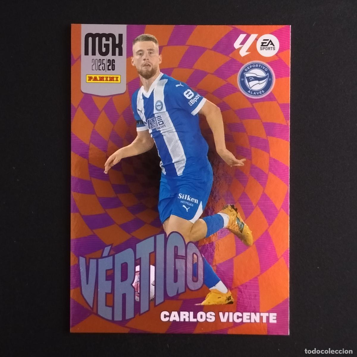 Cartes &agrave; collectionner de Football: MGK 382 CARLOS VICENTE VERTIGO ALAVES CROMOS ALBUM MEGACRACKS LIGA FUTBOL 2025 2026 25 26