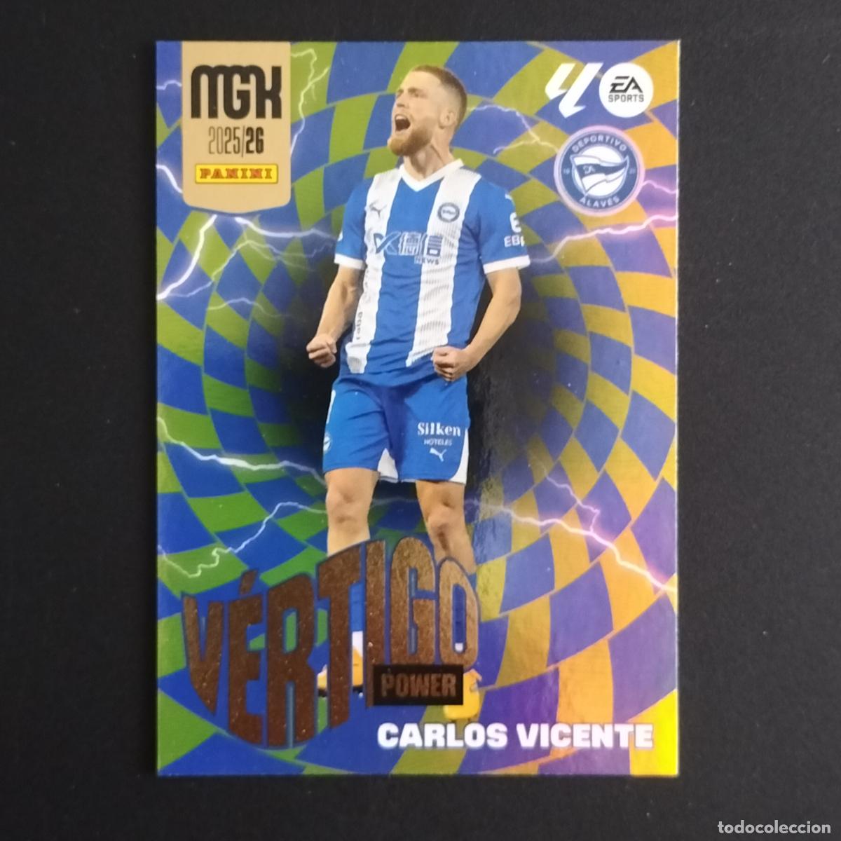Cartes &agrave; collectionner de Football: MGK 382 CARLOS VICENTE VERTIGO POWER ALAVES CROMOS ALBUM MEGACRACKS LIGA FUTBOL 2025 2026 25 26