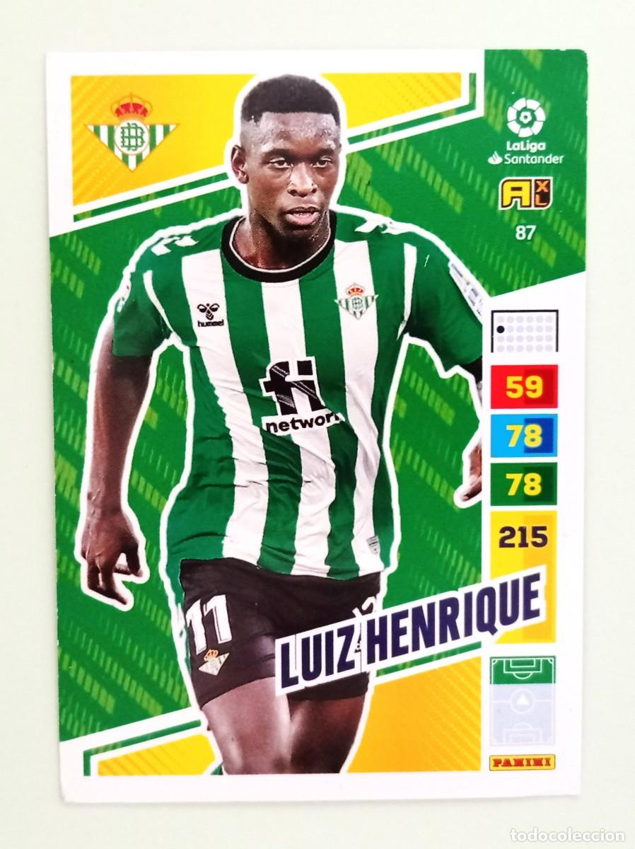 Cartes &agrave; collectionner de Football: ADRENALYN XL 2022-2023 (N&ordm; 87 LUIZ HENRIQUE - REAL BETIS)