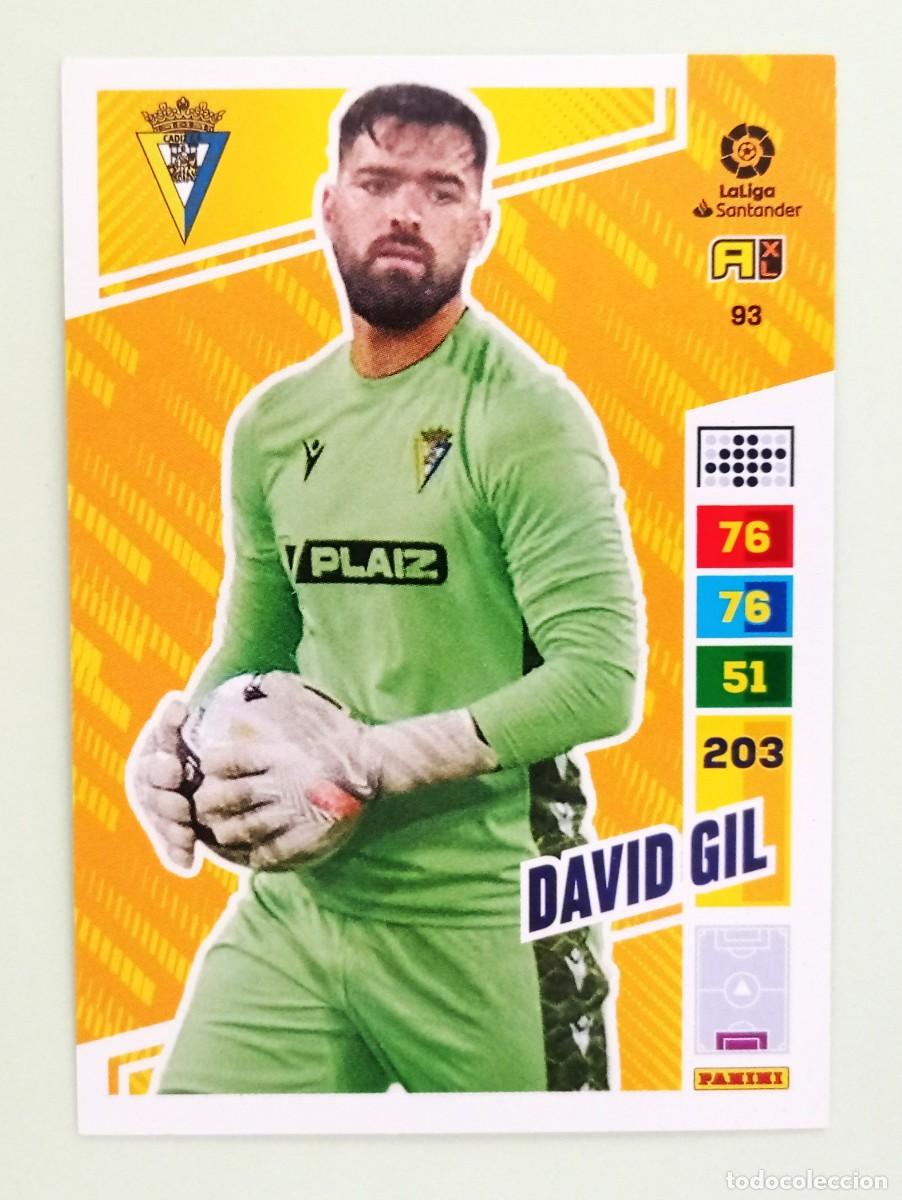 Fu&szlig;ball-Sticker: ADRENALYN XL 2022-2023 (N&ordm; 93 DAVID GIL - C&Aacute;DIZ C.F.)