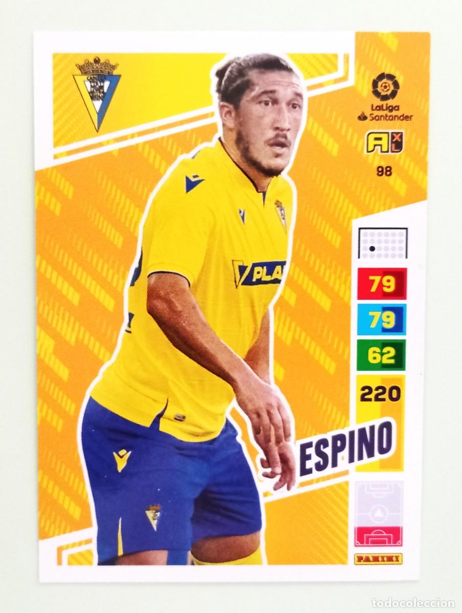 Cromos de F&uacute;tbol: ADRENALYN XL 2022-2023 (N&ordm; 98 ESPINO - C&Aacute;DIZ C.F.)