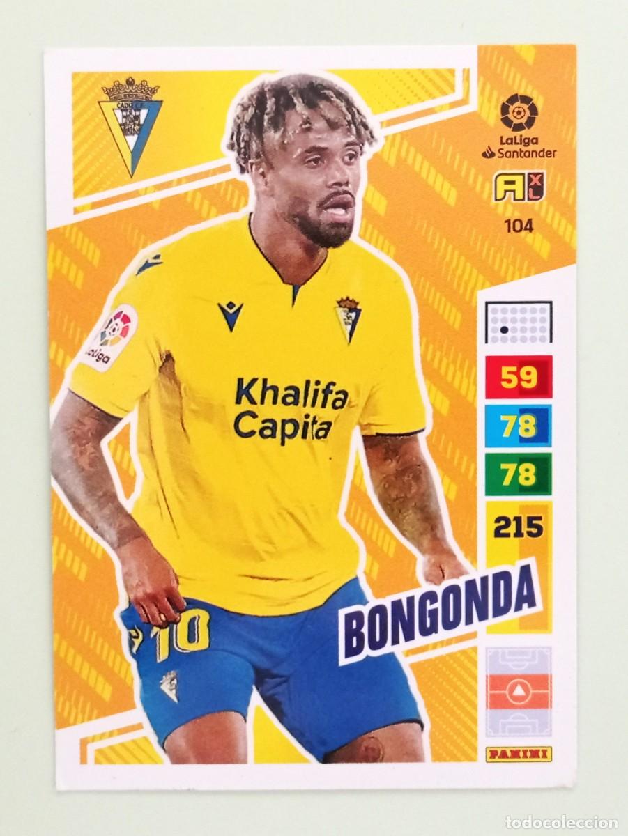 Cromos de F&uacute;tbol: ADRENALYN XL 2022-2023 (N&ordm; 104 BONGONDA - C&Aacute;DIZ C.F.)