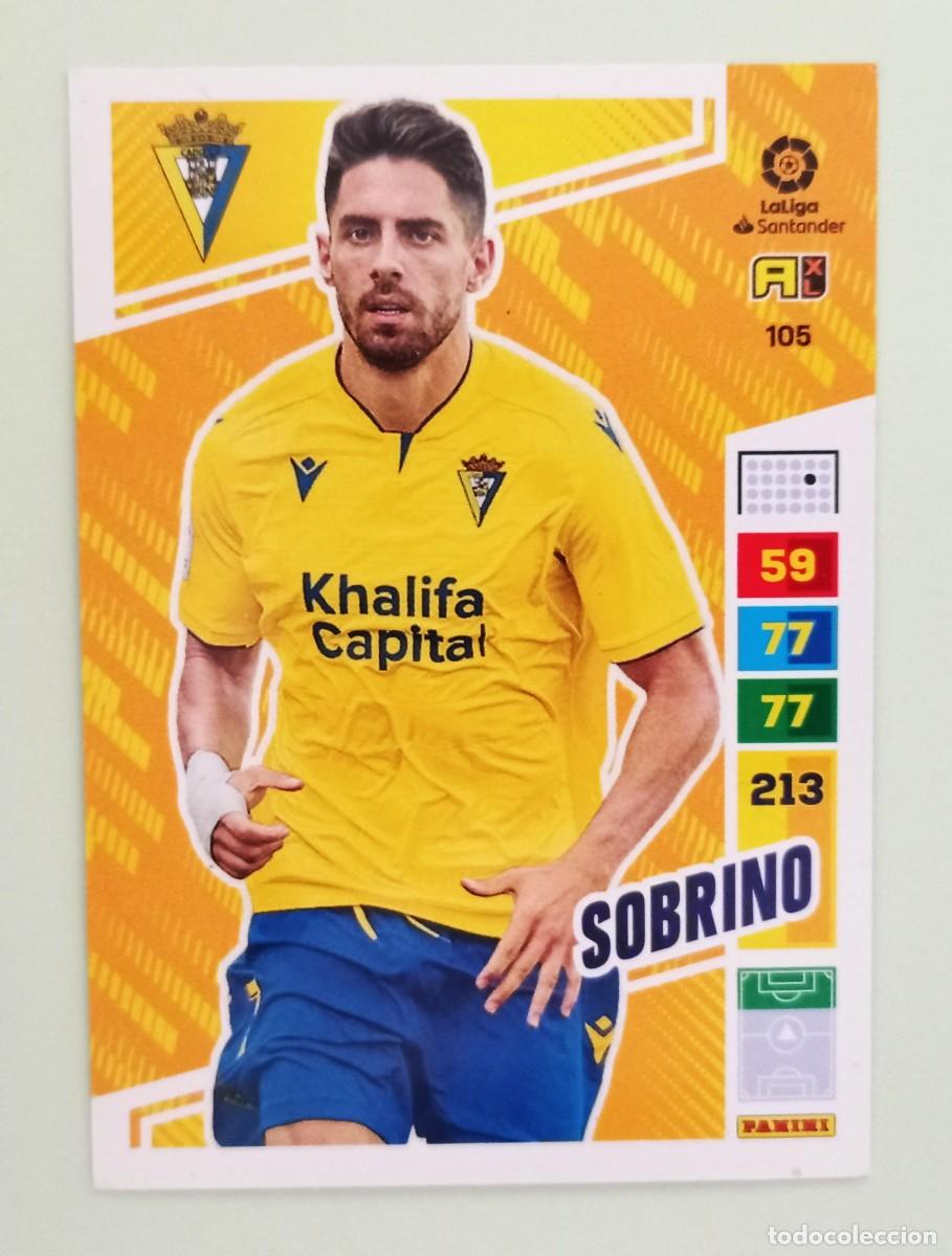 Cromos de F&uacute;tbol: ADRENALYN XL 2022-2023 (N&ordm; 105 SOBRINO - C&Aacute;DIZ C.F.)