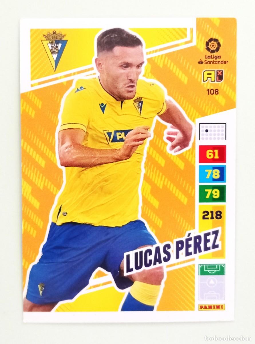 Cromos de F&uacute;tbol: ADRENALYN XL 2022-2023 (N&ordm; 108 LUCAS P&Eacute;REZ - C&Aacute;DIZ C.F.)