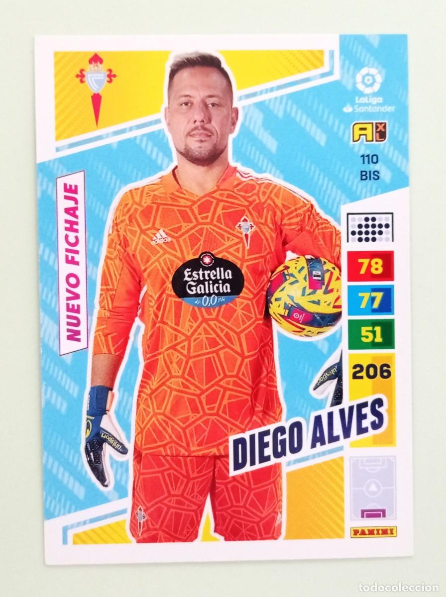 Cartes &agrave; collectionner de Football: ADRENALYN XL 2022-2023 (N&ordm; 110BIS DIEGO ALVES - R.C. CELTA DE VIGO)