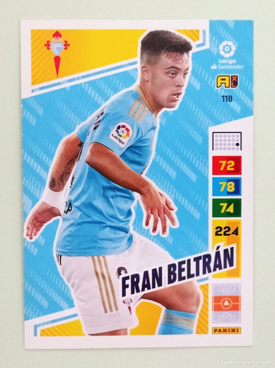 Cartes &agrave; collectionner de Football: ADRENALYN XL 2022-2023 (N&ordm; 118 FRAN BELTR&Aacute;N - R.C. CELTA DE VIGO)