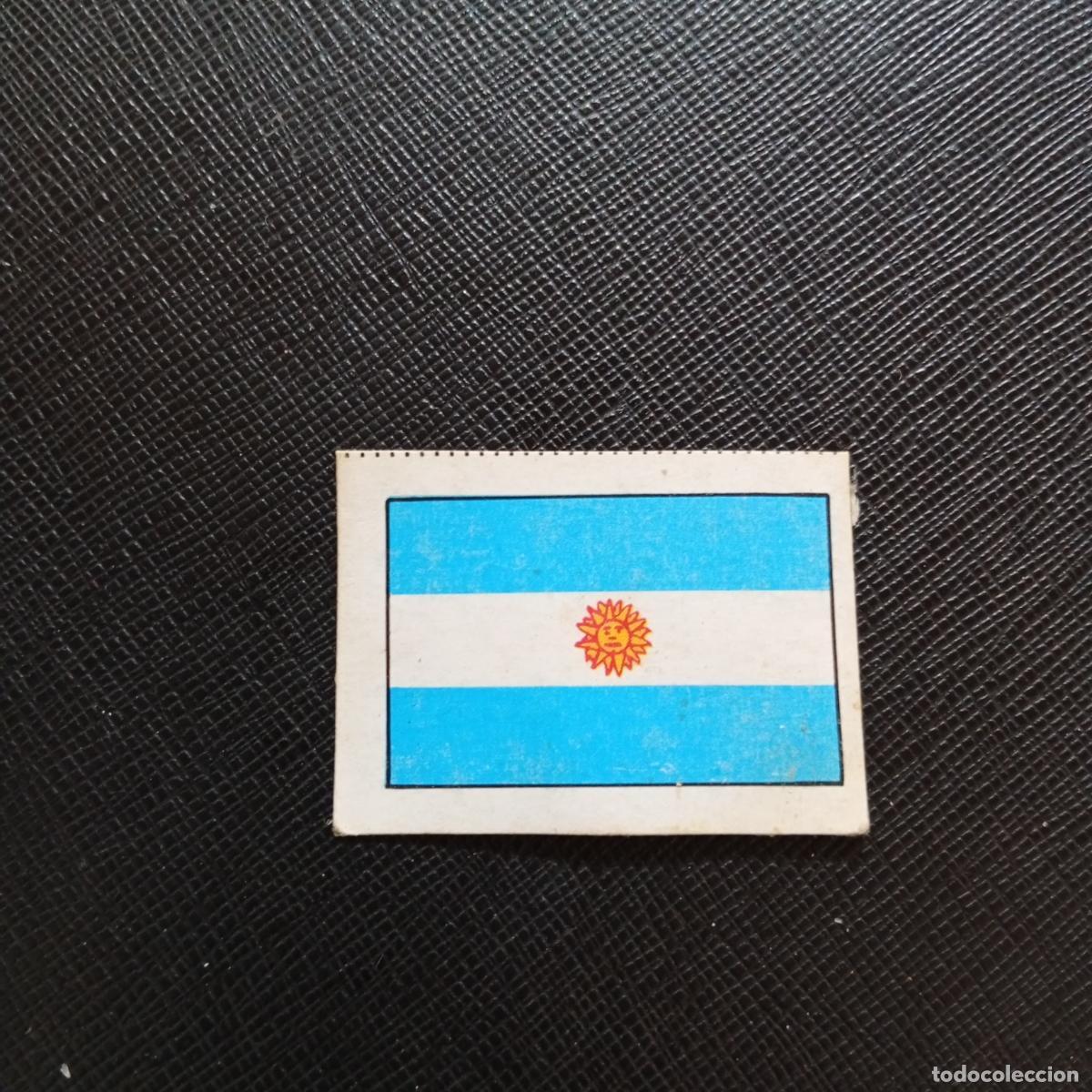 Cromos de F&uacute;tbol: 289 ARGENTINA BANDERA FHER ESPA&Ntilde;A MUNDIAL 1982 CROMO FUTBOL 82 - DESPEGADO - A140 PG145