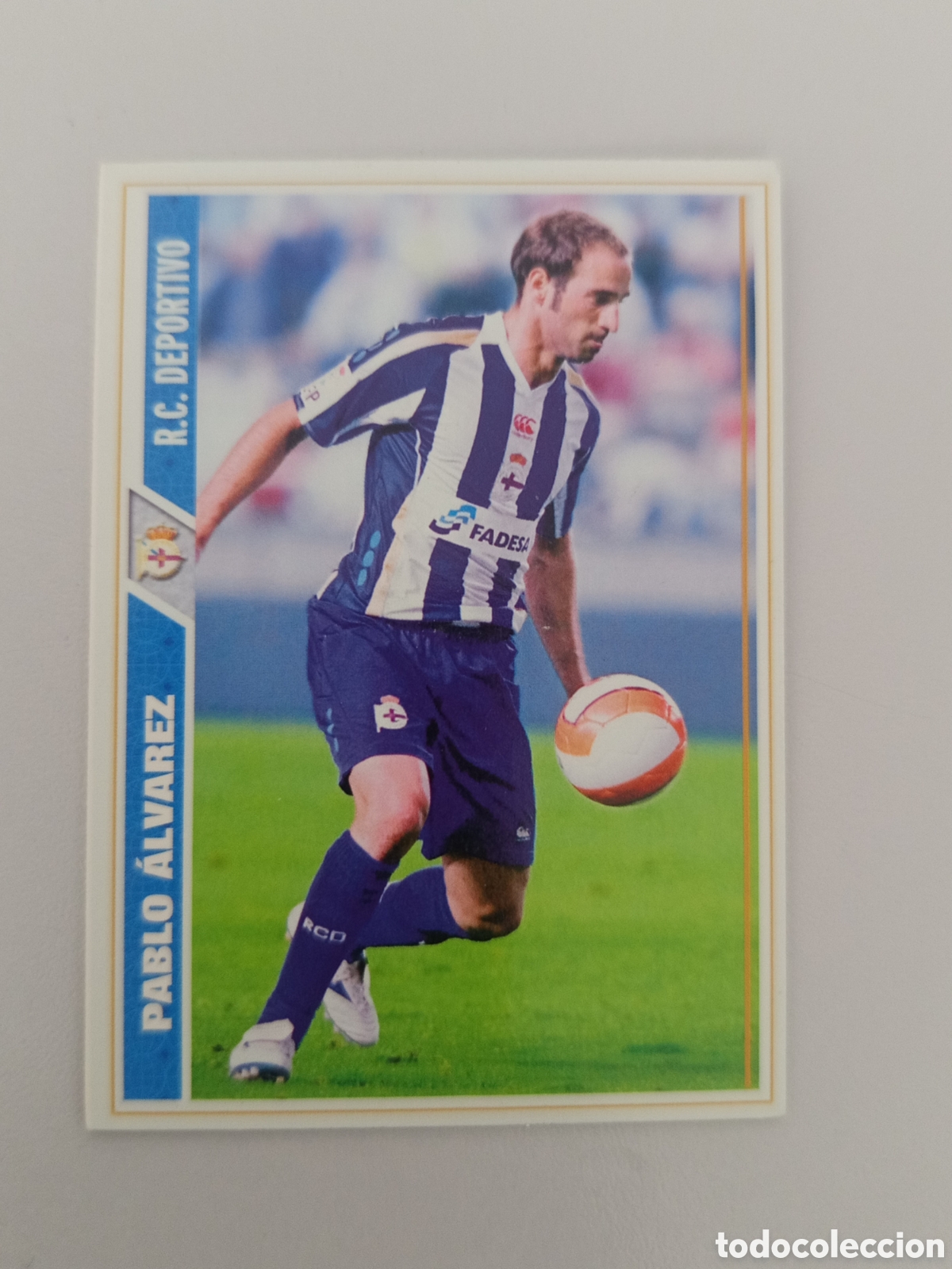 Football Stickers: ❇️ CROMO ⚽ PABLO &Aacute;LVAREZ DEPORTIVO DE LA CORU&Ntilde;A FICHAS LIGA 2008 07 08 2007 2008 MUNDICROMO ❇️