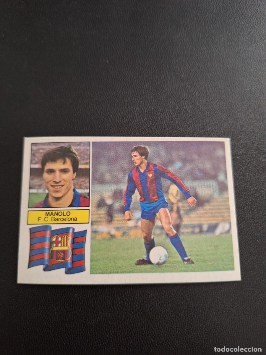 Cartes &agrave; collectionner de Football: CROMO DE FUTBOL LIGA ESTE MANOLO BARCELONA VERSION SIN FCB SIN PEGAR NUNCA PEGADO 82 83 1982 1983