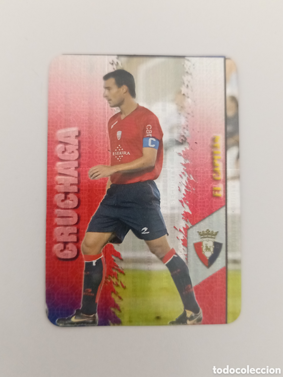 Cartes &agrave; collectionner de Football: ❇️ CROMO ⚽ CRUCHAGA OSASUNA 376 EL CAPIT&Aacute;N FICHAS LIGA 2008 07 08 2007 2008 MUNDICROMO ❇️