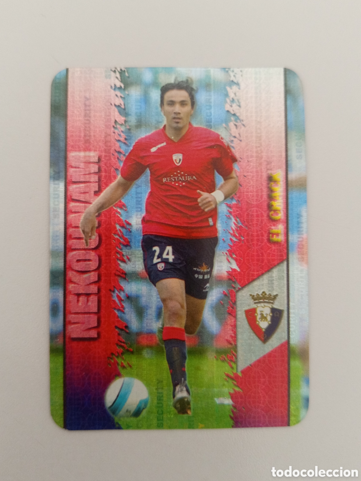 Cartes &agrave; collectionner de Football: ❇️ CROMO ⚽ NEKOUNAM OSASUNA 377 EL CRACK FICHAS LIGA 2008 07 08 2007 2008 MUNDICROMO ❇️