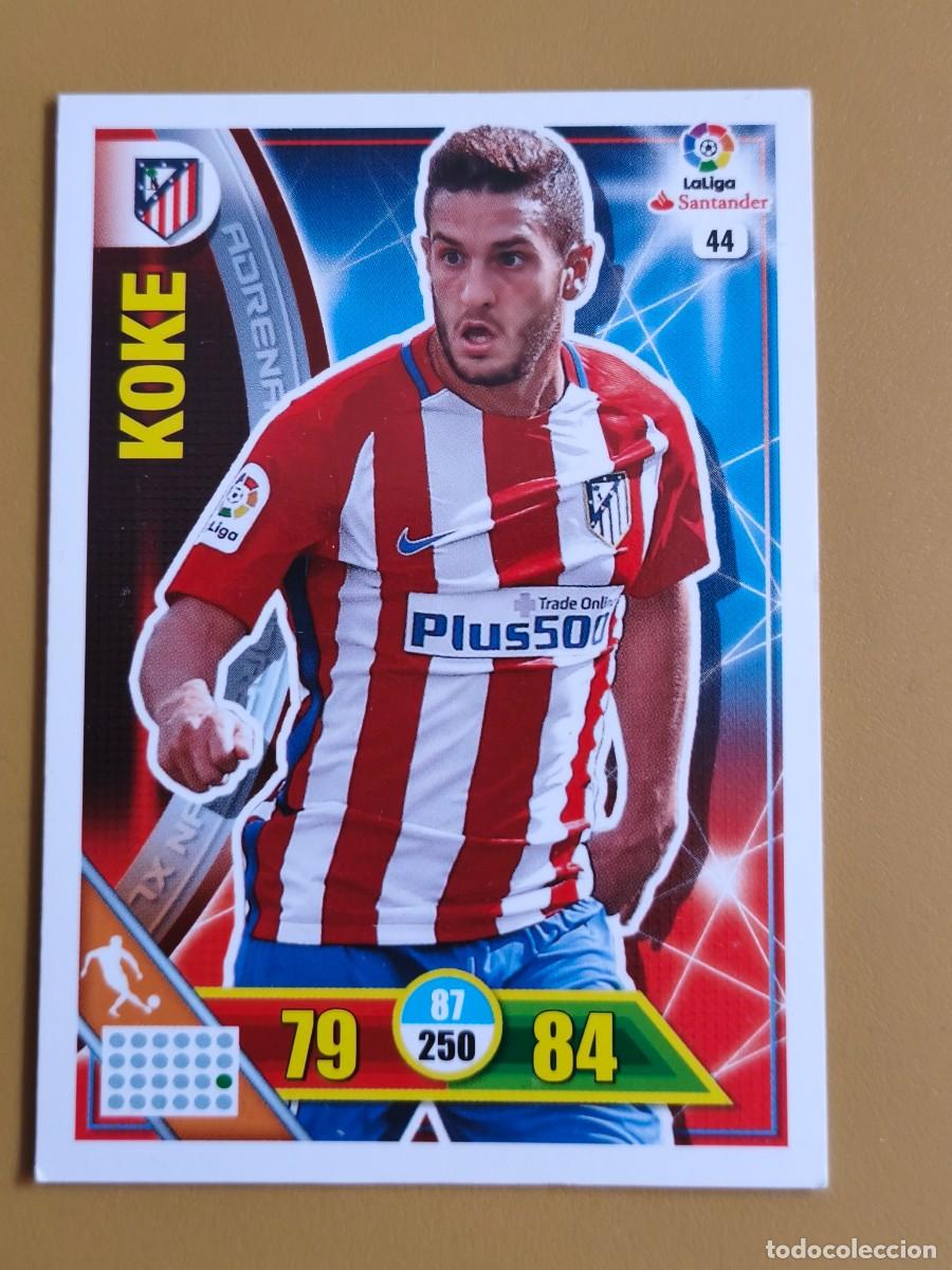 Cromos de F&uacute;tbol: koke, adrenalyn 2016 17