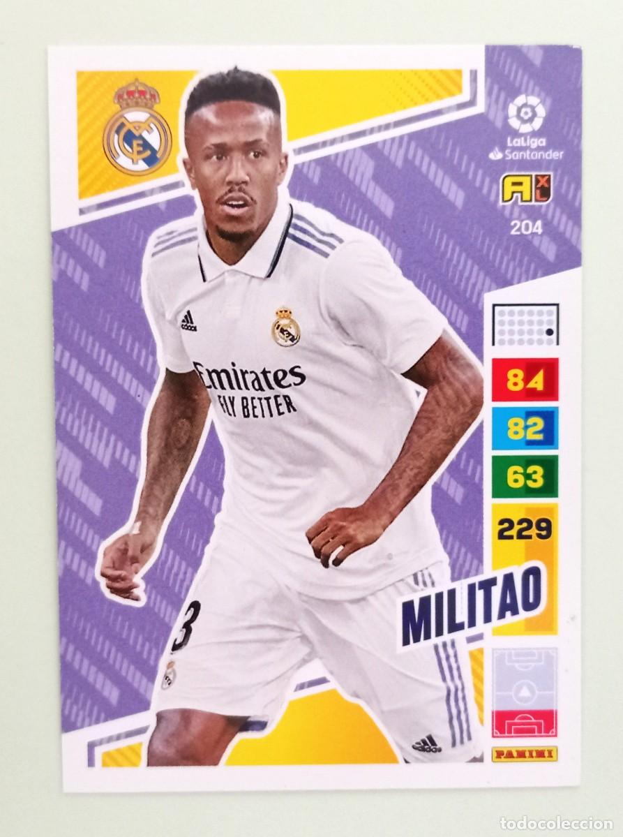 Cromos de F&uacute;tbol: ADRENALYN XL 2022-2023 (N&ordm; 204 MILITAO - REAL MADRID)