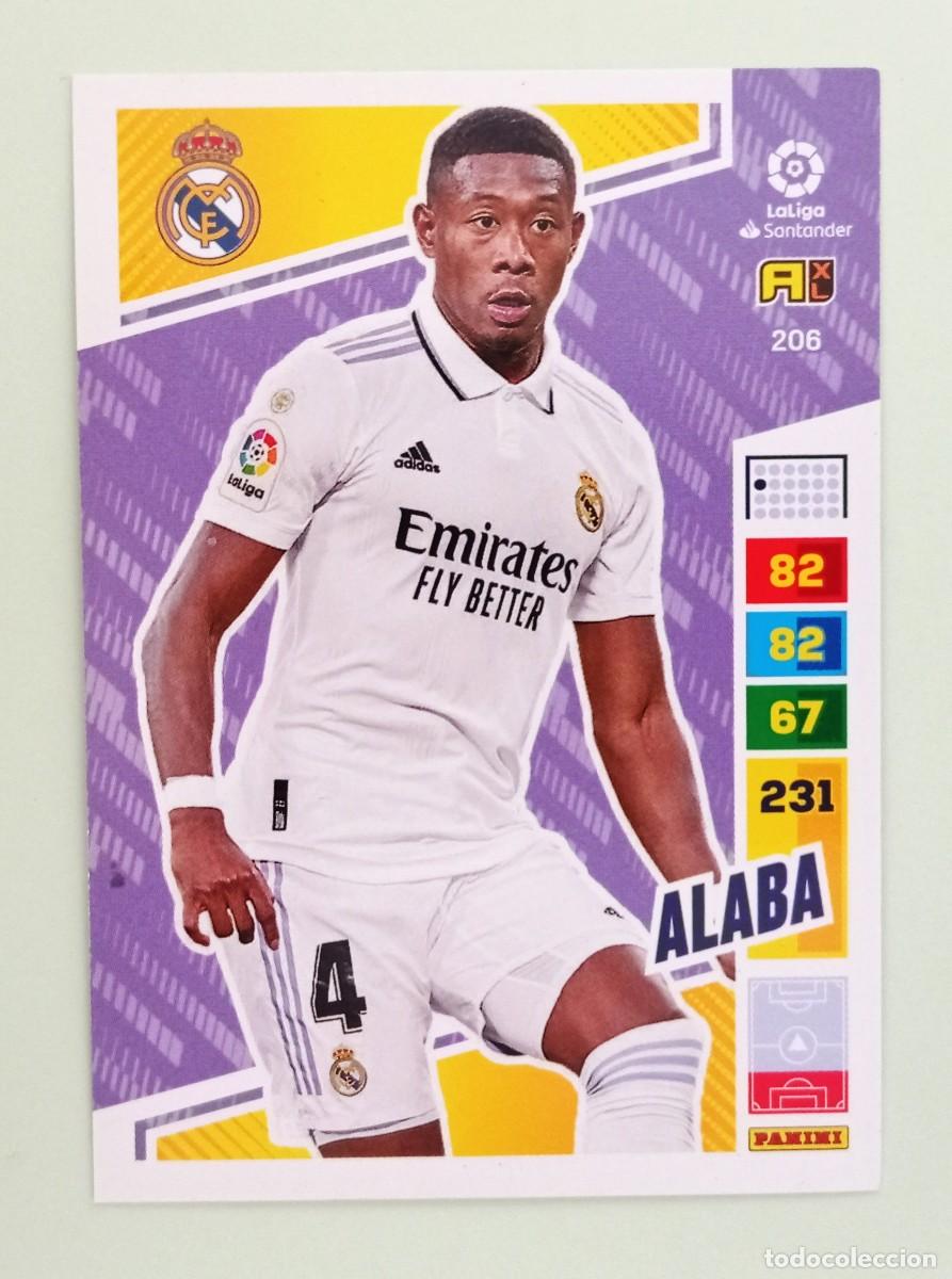 Cromos de F&uacute;tbol: ADRENALYN XL 2022-2023 (N&ordm; 206 ALABA - REAL MADRID)