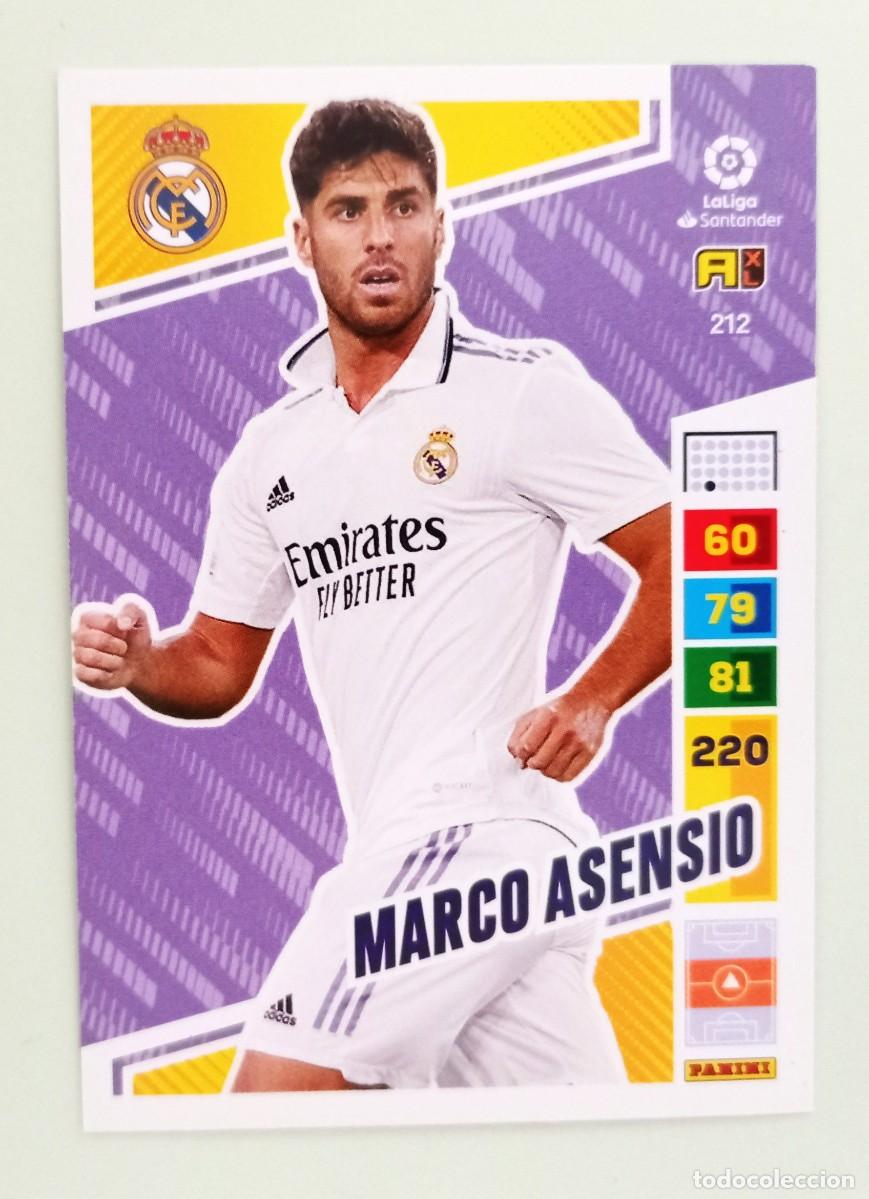 Cromos de F&uacute;tbol: ADRENALYN XL 2022-2023 (N&ordm; 212 MARCOS ASENSIO - REAL MADRID)