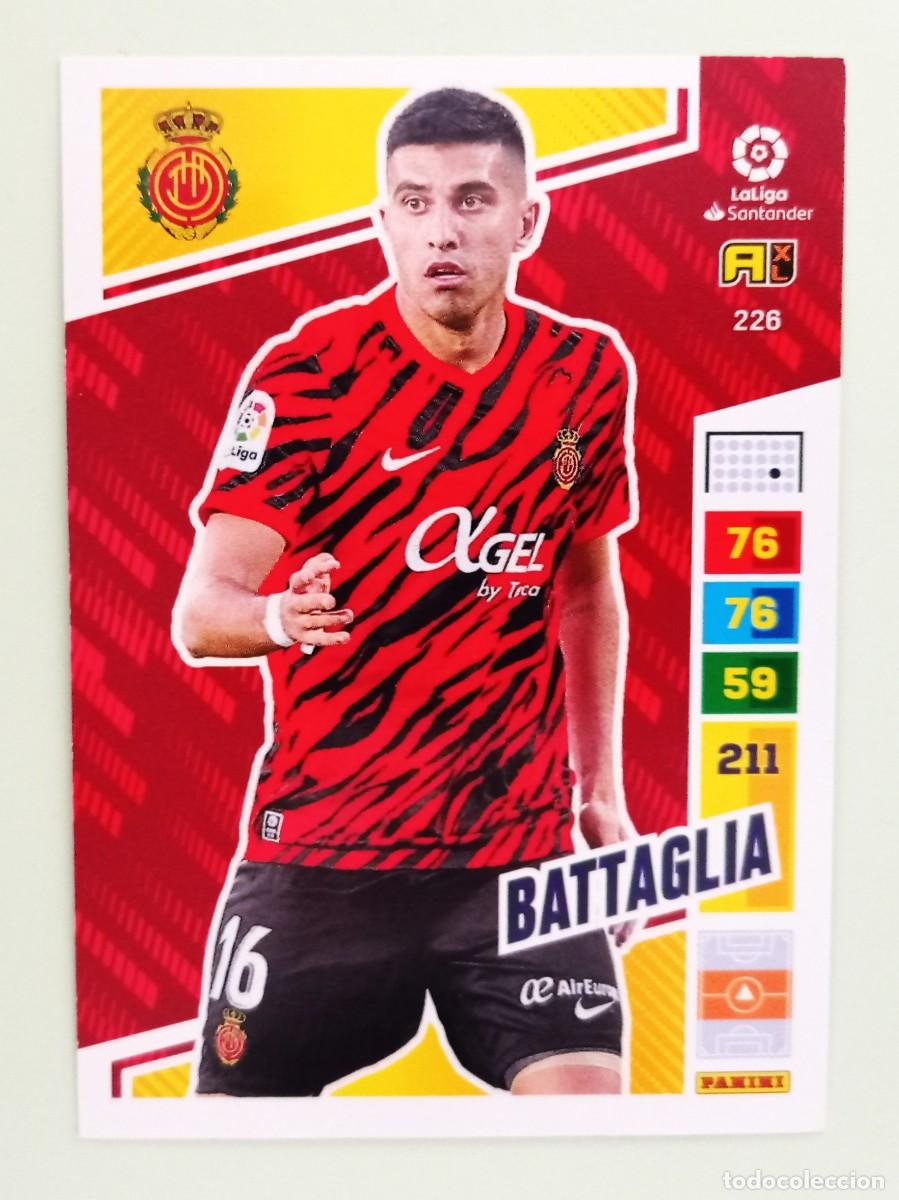 Cromos de F&uacute;tbol: ADRENALYN XL 2022-2023 (N&ordm; 226 BATTAGLIA - R.C.D. MALLORCA)
