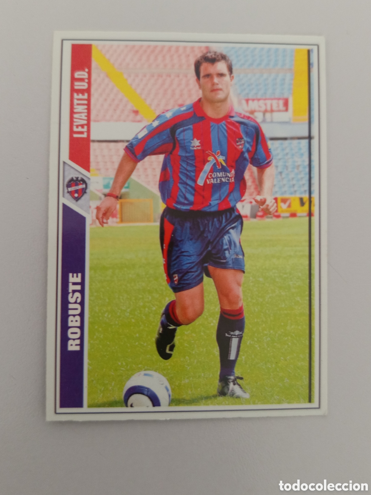 Cromos de F&uacute;tbol: ❇️ CROMO ⚽ ROBUSTE LEVANTE FICHAS LIGA 2008 07 08 2007 2008 MUNDICROMO ❇️