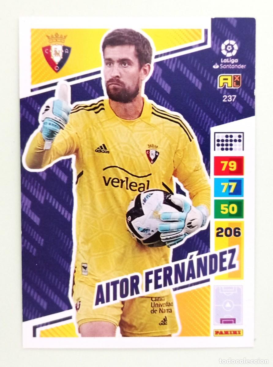 Cromos de F&uacute;tbol: ADRENALYN XL 2022-2023 (N&ordm; 237 AITOR FERN&Aacute;NDEZ - C.A. OSASUNA)